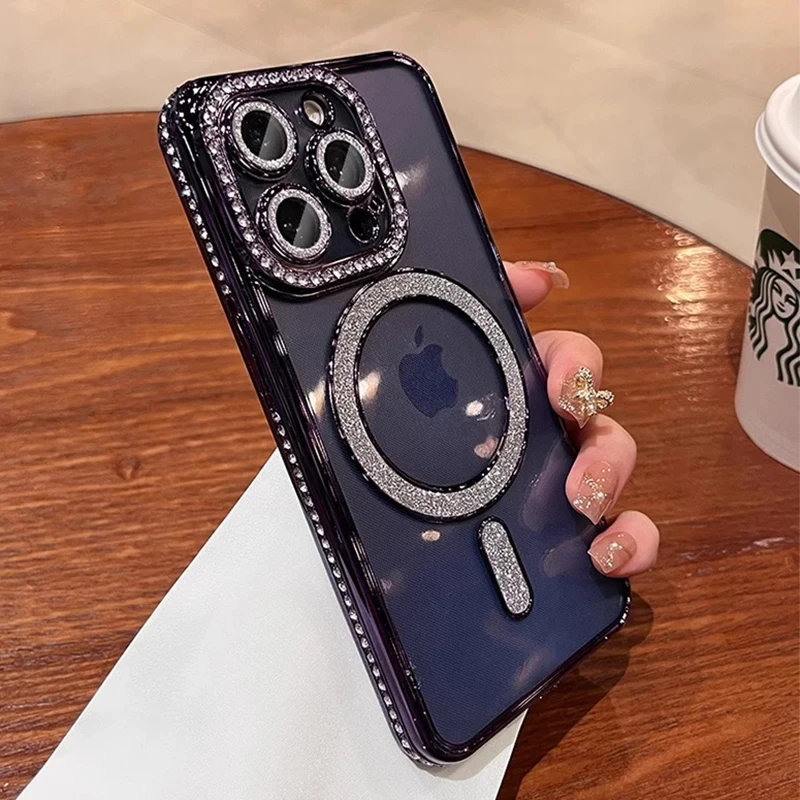 2024 New Fashion Glitter Diamond Transparent Case For iPhone 15 14 Plus 13 12 11 Pro Max Magnetic Wireless Charge Bumper Cover https://bestebuys.com/shop/2024-new-fashion-glitter-diamond-transparent-case-for-iphone-15-14-plus-13-12-11-pro-max-magnetic-wireless-charge-bumper-cover/ BestEbuys - The Best Online Deals