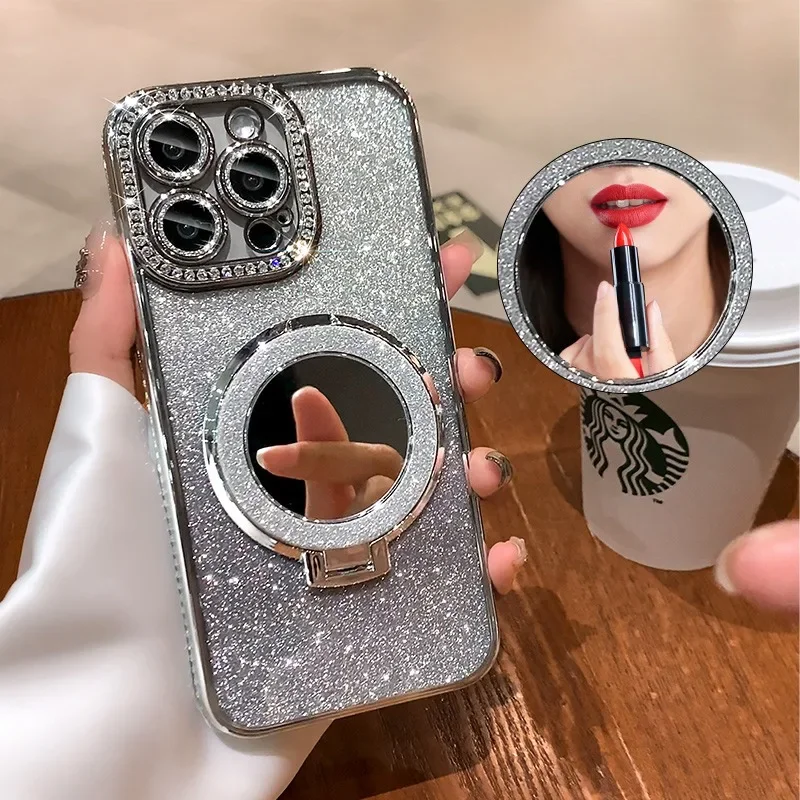 Luxury Diamond Clear Glitter Magsafe Case For iPhone 15 14 13 12 11 Pro Max 15Plus Mirror Magnetic Phone Holder Stand Soft Cover https://bestebuys.com/shop/luxury-diamond-clear-glitter-magsafe-case-for-iphone-15-14-13-12-11-pro-max-15plus-mirror-magnetic-phone-holder-stand-soft-cover/ BestEbuys - The Best Online Deals