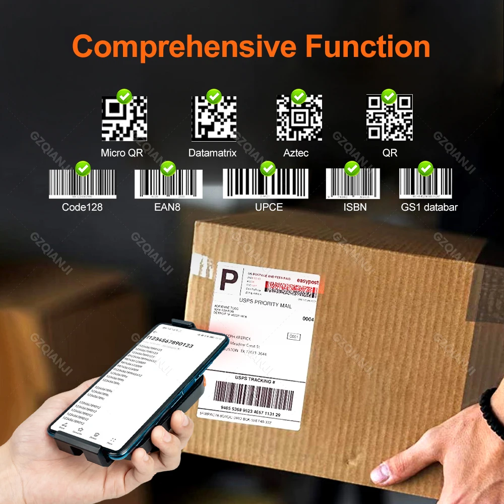 2D Back Clip Bluetooth Barcode Scanner Phone Work Portable Barcode Reader Data Matrix 1D QR Scanner for Android iOS System Scan BestEbuys - The Best Daily Online Deals https://bestebuys.com/shop/2d-back-clip-bluetooth-barcode-scanner-phone-work-portable-barcode-reader-data-matrix-1d-qr-scanner-for-android-ios-system-scan/