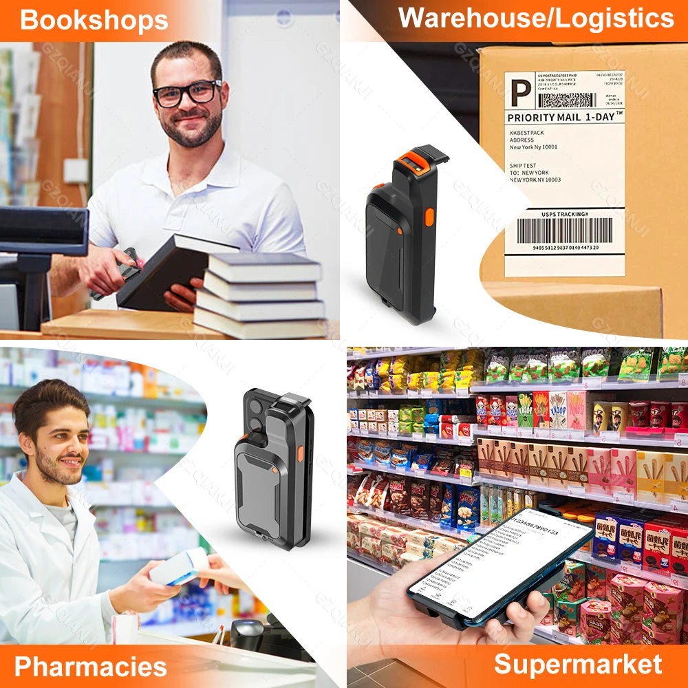 2D Back Clip Bluetooth Barcode Scanner Phone Work Portable Barcode Reader Data Matrix 1D QR Scanner for Android iOS System Scan BestEbuys - The Best Daily Online Deals https://bestebuys.com/shop/2d-back-clip-bluetooth-barcode-scanner-phone-work-portable-barcode-reader-data-matrix-1d-qr-scanner-for-android-ios-system-scan/