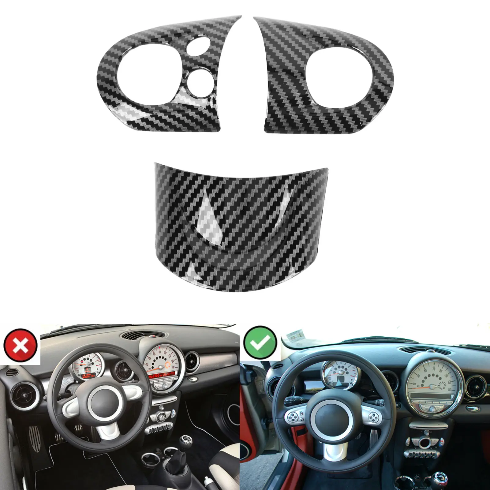 3Pcs/Set Car Steering Wheel Ring Trim Carbon Fiber Sticker Fit for Mini Cooper R54 R55 R56 R60 Car Interior Trim Accessories BestEbuys - The Best Daily Online Deals https://bestebuys.com/shop/3pcs-set-car-steering-wheel-ring-trim-carbon-fiber-sticker-fit-for-mini-cooper-r54-r55-r56-r60-car-interior-trim-accessories/