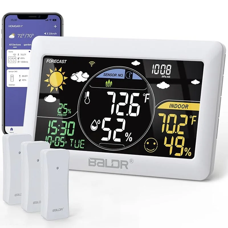 BALDR WiFi Weather Station Wireless In/Outdoor Temperature Humidity Wall Alarm Clock Barometer App Online Forecast Data Monitor BestEbuys - The Best Daily Online Deals https://bestebuys.com/shop/baldr-wifi-weather-station-wireless-in-outdoor-temperature-humidity-wall-alarm-clock-barometer-app-online-forecast-data-monitor/