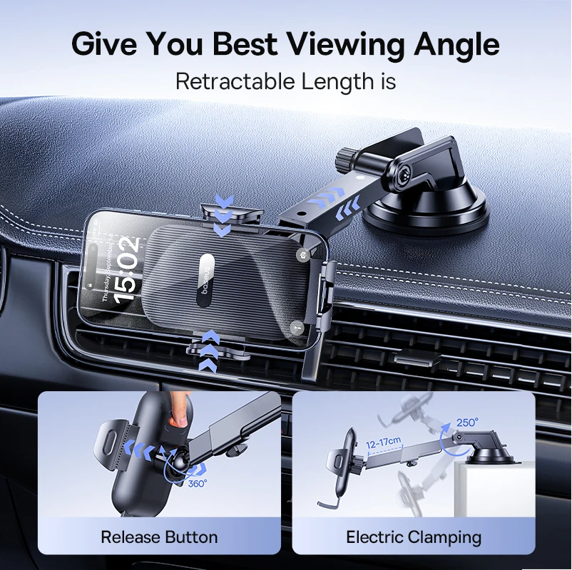 Baseus Car Phone Holder Sucker for Dashboard Windshield Vent Mobile Car Holder Clamp For iPhone Pro Max X Xiaomi Huawei Samsung BestEbuys - The Best Daily Online Deals https://bestebuys.com/shop/baseus-car-phone-holder-sucker-for-dashboard-windshield-vent-mobile-car-holder-clamp-for-iphone-pro-max-x-xiaomi-huawei-samsung/