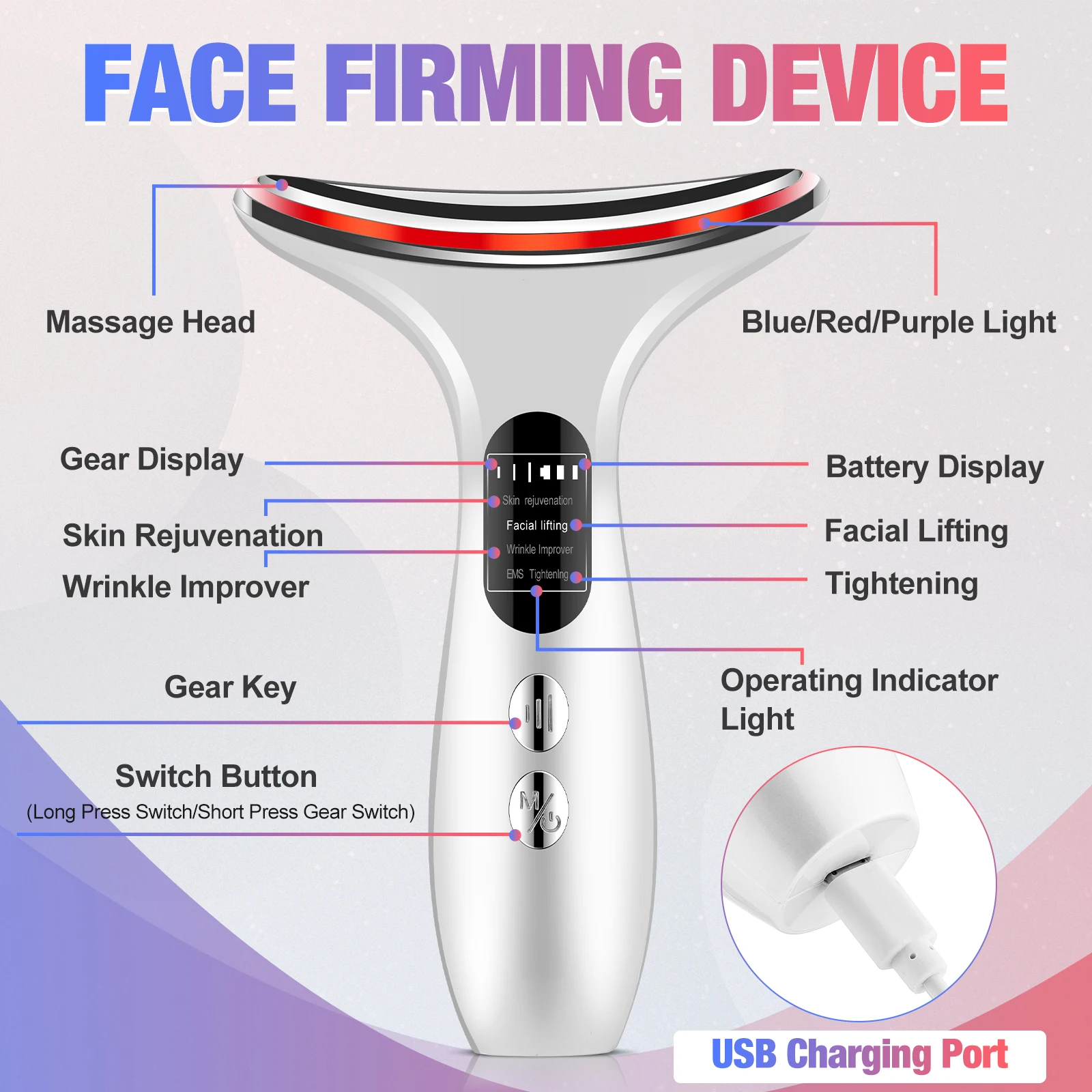 EMS Face Neck Lift Beauty Device Facial Massager LED Double Chin Remover Skin Rejuvenation Tightening Anti Wrinkle BestEbuys - The Best Daily Online Deals https://bestebuys.com/shop/ems-face-neck-lift-beauty-device-facial-massager-led-double-chin-remover-skin-rejuvenation-tightening-anti-wrinkle/
