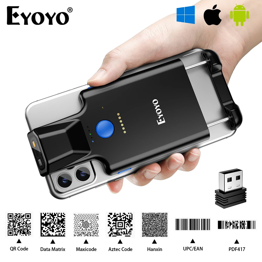 Eyoyo Portable 1D/2D Back Clip Bluetooth Barcode Reader Works With Phone,QR Image Maxicode PDF417 Screen Scanner 1600mAh Battery BestEbuys - The Best Daily Online Deals https://bestebuys.com/shop/eyoyo-portable-1d-2d-back-clip-bluetooth-barcode-reader-works-with-phoneqr-image-maxicode-pdf417-screen-scanner-1600mah-battery/