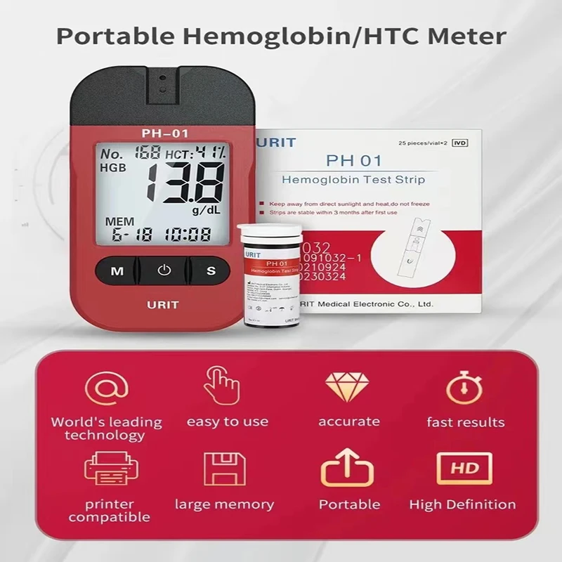 Hemoglobin Analysis Tester Meter Home Hb Analyzer Anemia Tester Strip Heme Test With 50 Test Paper Home Medical Instrument BestEbuys - The Best Daily Online Deals https://bestebuys.com/shop/hemoglobin-analysis-tester-meter-home-hb-analyzer-anemia-tester-strip-heme-test-with-50-test-paper-home-medical-instrument/