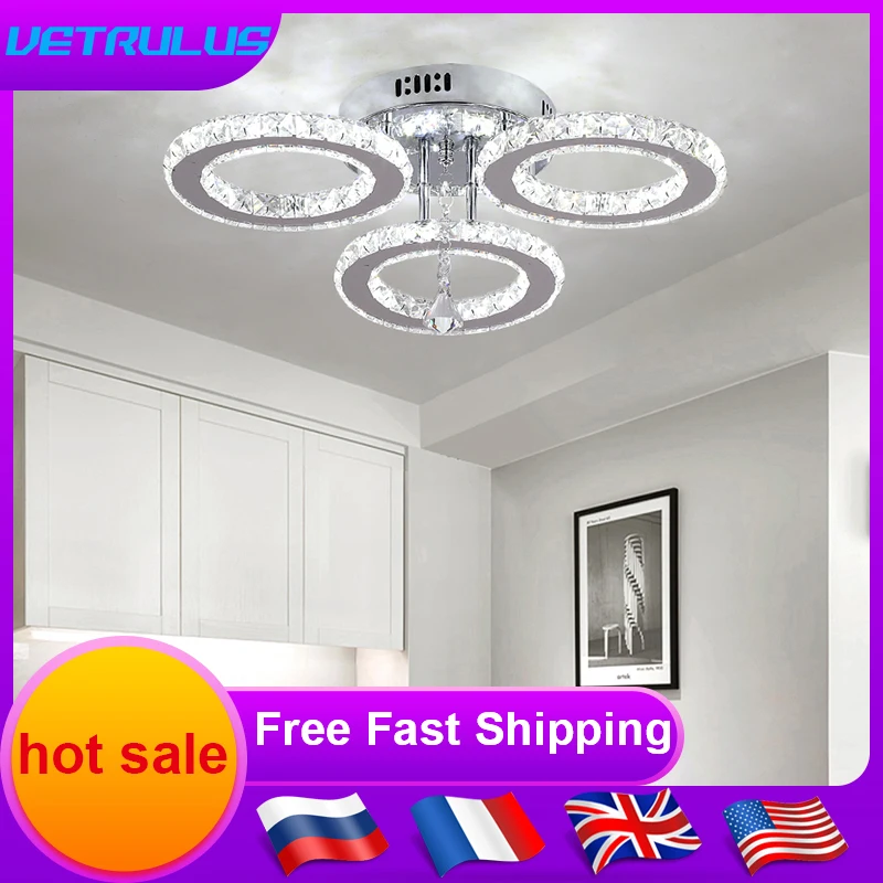 Modern K9 Crystal Led Rings Ceiling Lamp Chandelier Pendant Light Dimmable Luminaire Bedroom Living Dining Room Decor Fixture BestEbuys - The Best Daily Online Deals https://bestebuys.com/shop/modern-k9-crystal-led-rings-ceiling-lamp-chandelier-pendant-light-dimmable-luminaire-bedroom-living-dining-room-decor-fixture/
