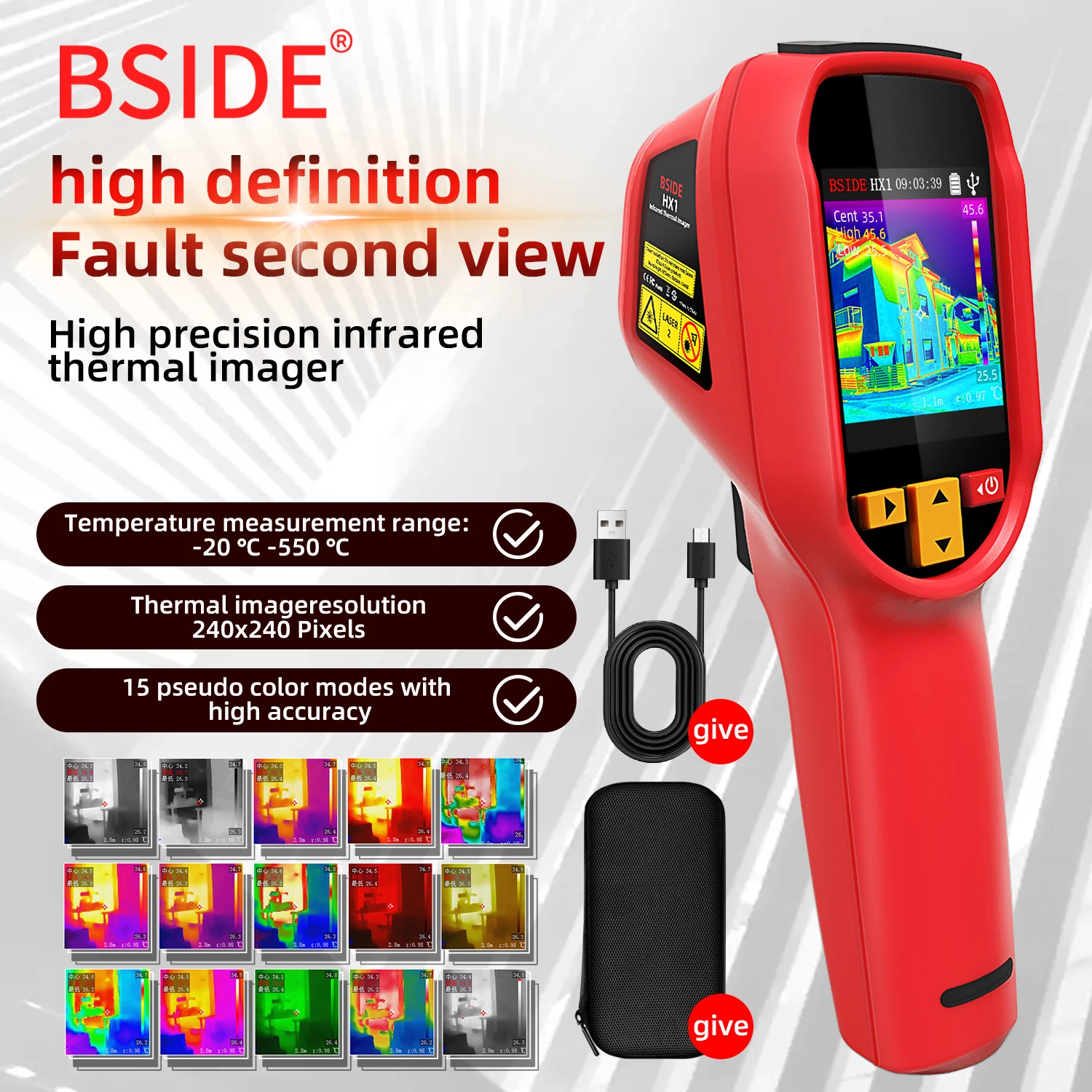New Thermal Imager Camera Professional Handheld 240×240 Resolution -20~550C 15 Color Palette Save Pictures PC analysis software BestEbuys - The Best Daily Online Deals https://bestebuys.com/shop/new-thermal-imager-camera-professional-handheld-240x240-resolution-20550c-15-color-palette-save-pictures-pc-analysis-software/
