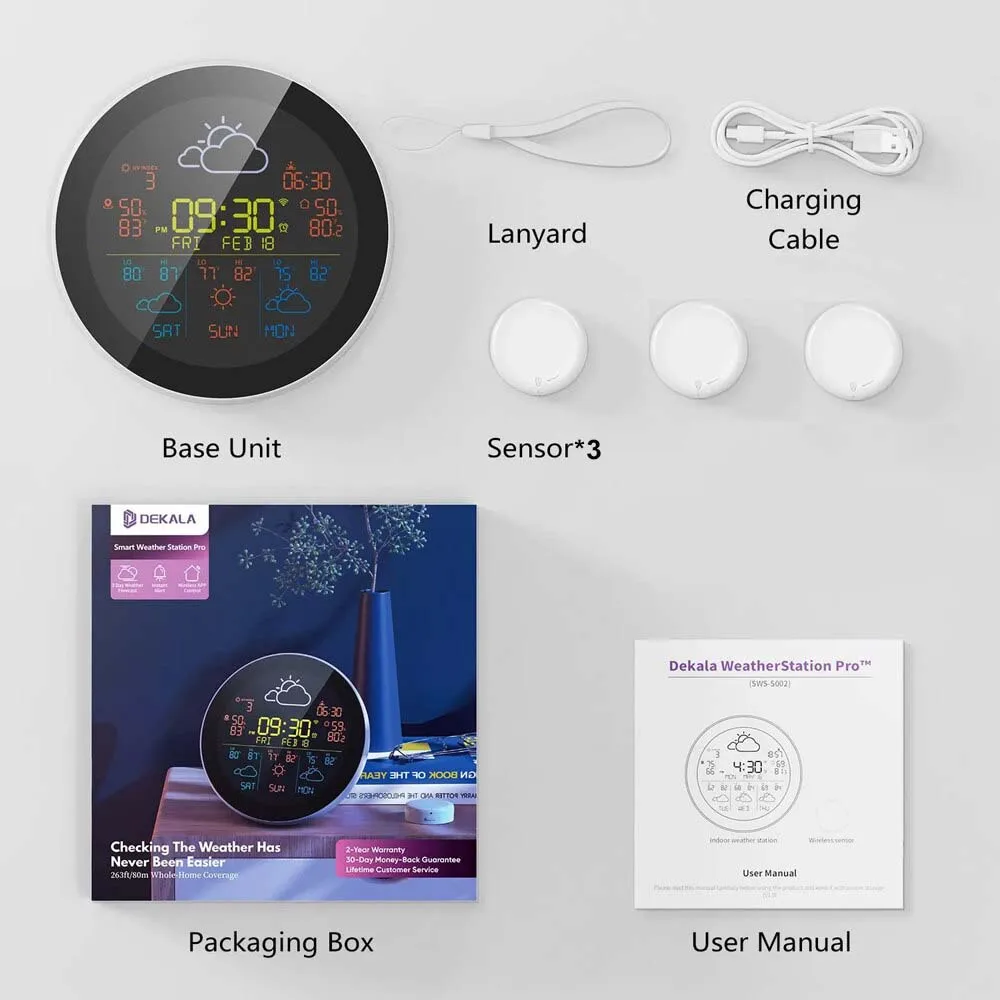 Tuya WiFi Intelligent Weather Clock 3-Day Weather Forecast Weather Station Wireless Thermometer Hygrometer LCD Display 1 sensors BestEbuys - The Best Daily Online Deals https://bestebuys.com/shop/tuya-wifi-intelligent-weather-clock-3-day-weather-forecast-weather-station-wireless-thermometer-hygrometer-lcd-display-1-sensors/