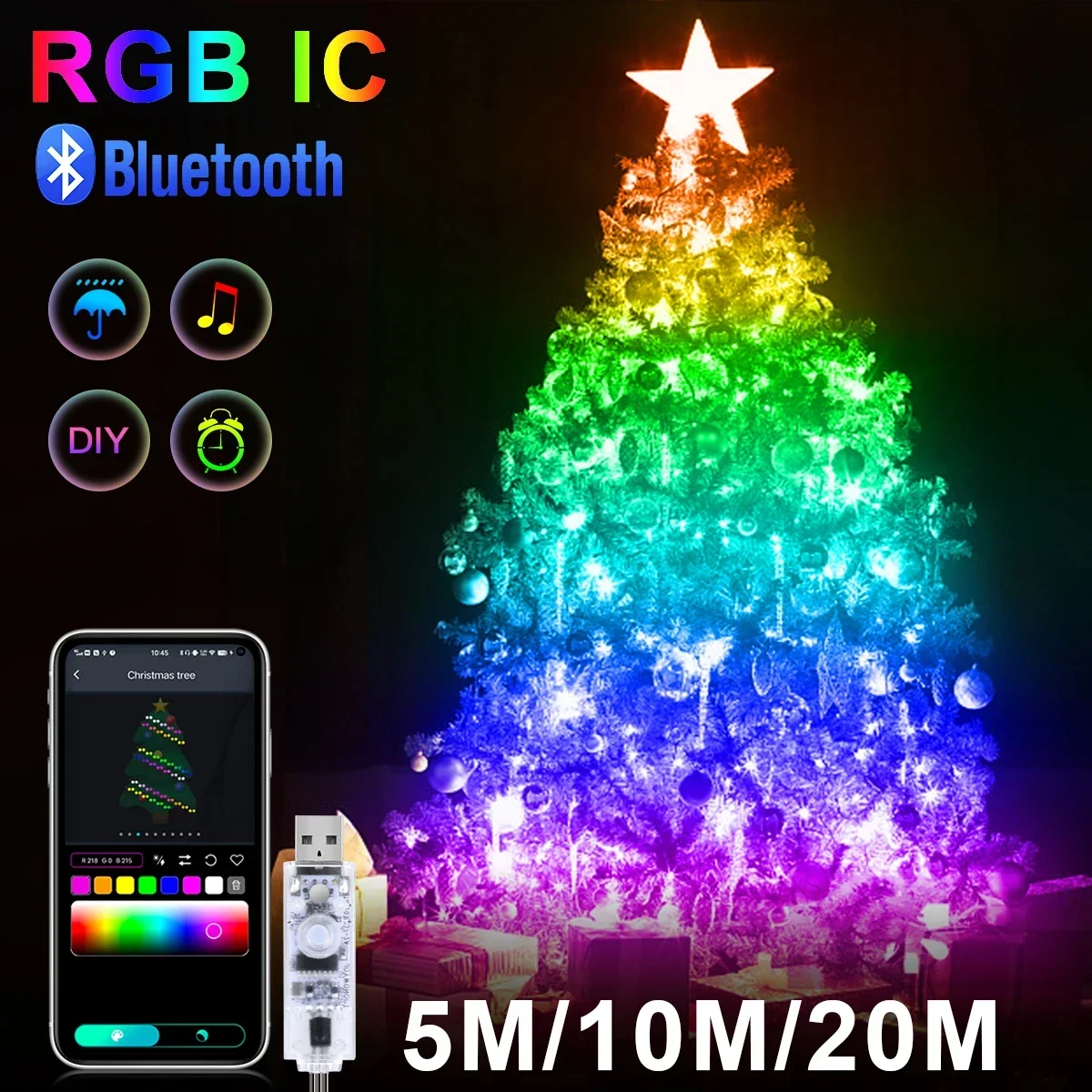20M RGBIC USB 5V LED Sting Light Bluetooth Music APP WS2812 Programmable DIY Fairy Lights Birthday Party Garland Christmas Decor BestEbuys - The Best Daily Online Deals https://bestebuys.com/shop/20m-rgbic-usb-5v-led-sting-light-bluetooth-music-app-ws2812-programmable-diy-fairy-lights-birthday-party-garland-christmas-decor/