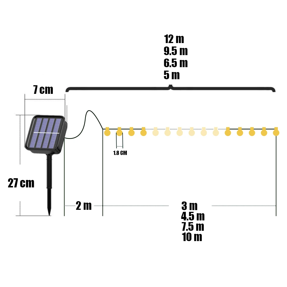 20～100 LED Solar Light Outdoor IP65 Waterproof String Fairy Lamps Solar Garden Garlands Christmas Decoration 12M BestEbuys - The Best Daily Online Deals https://bestebuys.com/shop/20%ef%bd%9e100-led-solar-light-outdoor-ip65-waterproof-string-fairy-lamps-solar-garden-garlands-christmas-decoration-12m/