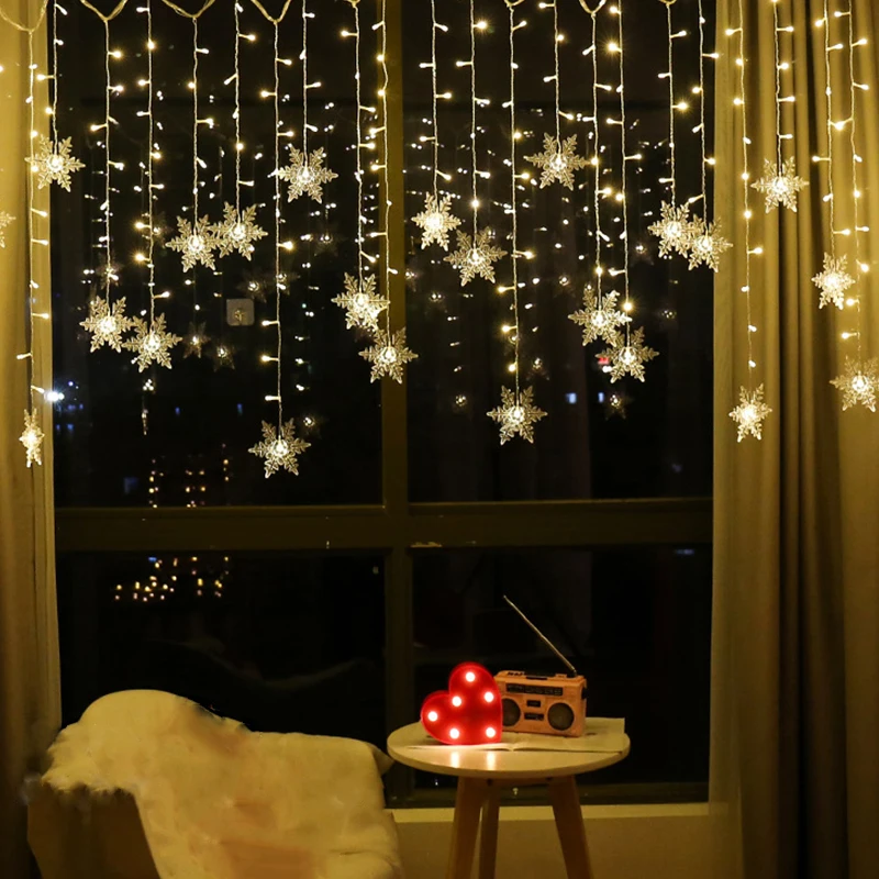 3.2M Christmas Snowflakes LED String Lights Flashing Fairy Curtain Lights Waterproof For Holiday Party Wedding Xmas Decoration BestEbuys - The Best Daily Online Deals https://bestebuys.com/shop/3-2m-christmas-snowflakes-led-string-lights-flashing-fairy-curtain-lights-waterproof-for-holiday-party-wedding-xmas-decoration/