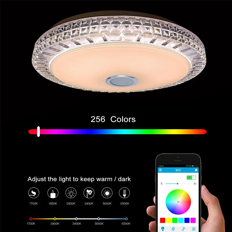 36W Smart Ceiling Lamp LED Ceiling Light RGB LED Lights Dimmable APP Control bluetooth Home Bedroom Living Room Ambient Light BestEbuys - The Best Daily Online Deals https://bestebuys.com/36w-smart-ceiling-lamp-led-ceiling-light-rgb-led-lights-dimmable-app-control-bluetooth-home-bedroom-living-room-ambient-light/