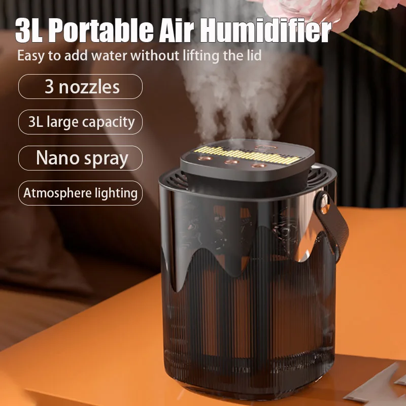 3L Air Humidifier Portable Small Aroma Diffuser 3 Spray Ports Large Capacity usb umidificador Home Essential Oil Cool Mist Maker BestEbuys - The Best Daily Online Deals https://bestebuys.com/shop/3l-air-humidifier-portable-small-aroma-diffuser-3-spray-ports-large-capacity-usb-umidificador-home-essential-oil-cool-mist-maker/