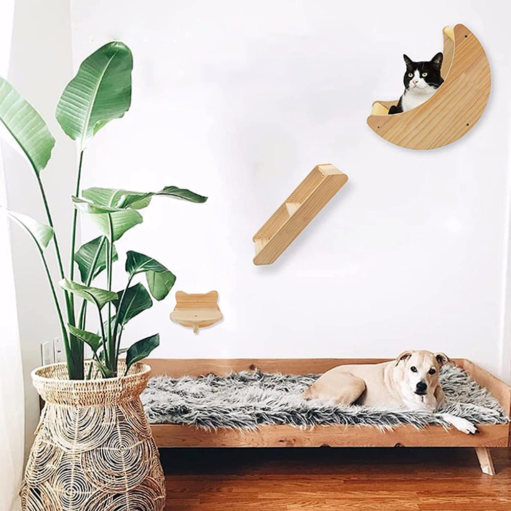 Cat Shelf Wall Hammock Climbing Shelves Moon Shaped And Perches Ladder Solid Wood Steps For Activity Indoor Cats Wall Furniture BestEbuys - The Best Daily Online Deals https://bestebuys.com/shop/cat-shelf-wall-hammock-climbing-shelves-moon-shaped-and-perches-ladder-solid-wood-steps-for-activity-indoor-cats-wall-furniture/