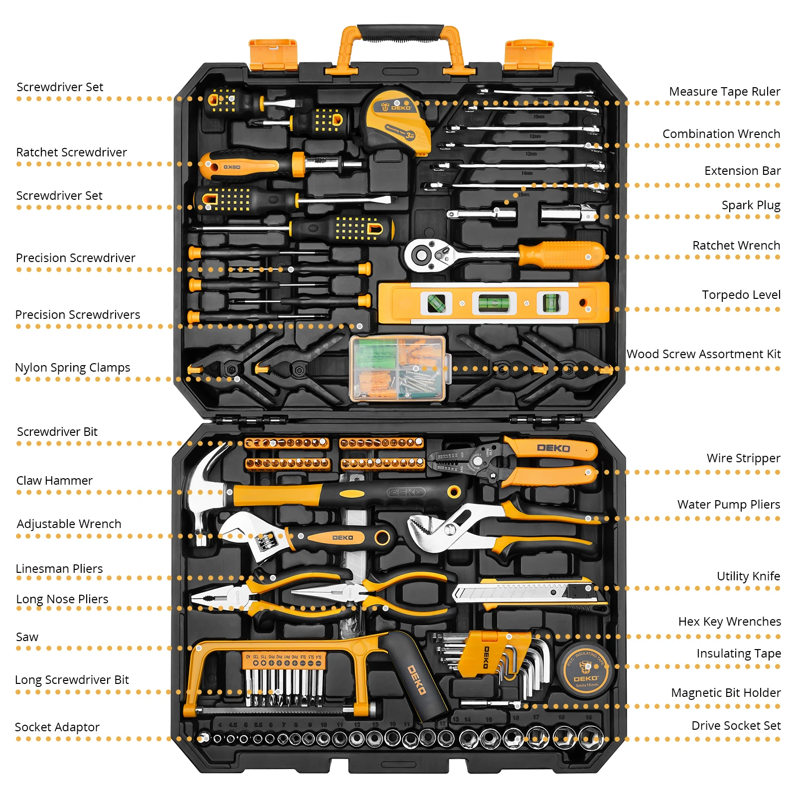 DEKO 228Pcs Socket Wrench Auto Repair Tool Combination Package Mixed Tool Set Hand Tool Kit with Plastic Toolbox Storage Case BestEbuys - The Best Daily Online Deals https://bestebuys.com/shop/deko-228pcs-socket-wrench-auto-repair-tool-combination-package-mixed-tool-set-hand-tool-kit-with-plastic-toolbox-storage-case/