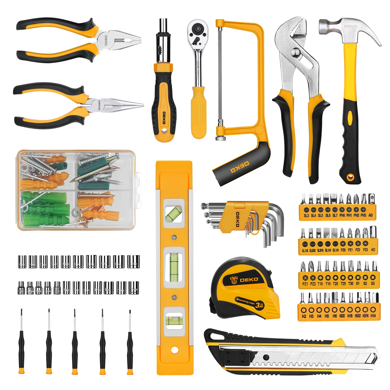 DEKO 228Pcs Socket Wrench Auto Repair Tool Combination Package Mixed Tool Set Hand Tool Kit with Plastic Toolbox Storage Case BestEbuys - The Best Daily Online Deals https://bestebuys.com/shop/deko-228pcs-socket-wrench-auto-repair-tool-combination-package-mixed-tool-set-hand-tool-kit-with-plastic-toolbox-storage-case/