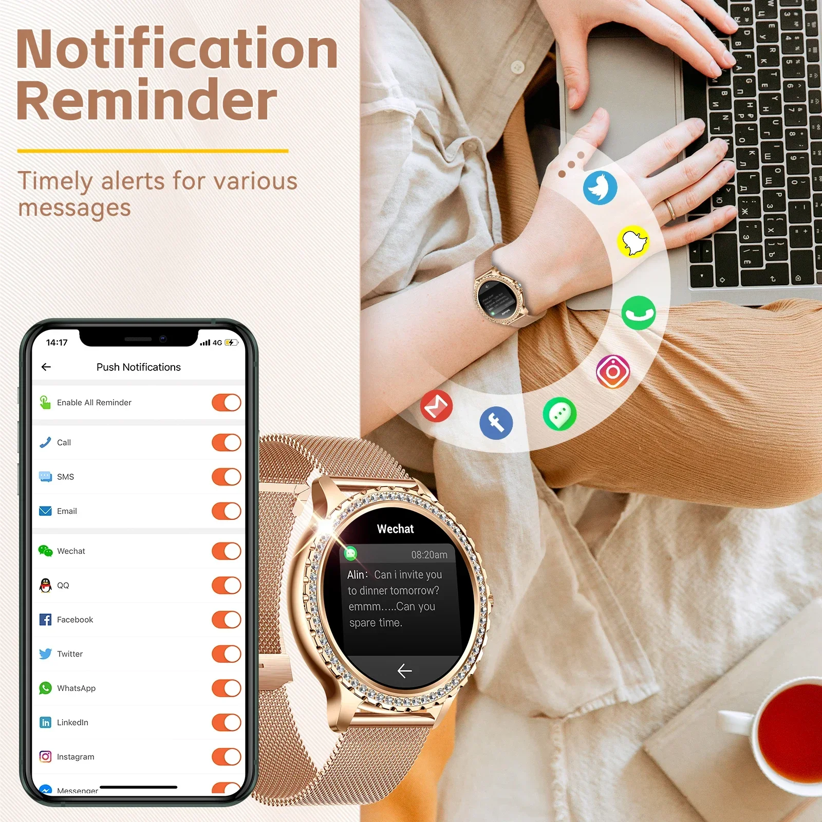 EIGIIS New Smart Watch Women I58 1.32-inch HD Screen Fashion Sports Watches Bluetooth Call Health Monitor IP67 Life Waterproof BestEbuys - The Best Daily Online Deals https://bestebuys.com/shop/eigiis-new-smart-watch-women-i58-1-32-inch-hd-screen-fashion-sports-watches-bluetooth-call-health-monitor-ip67-life-waterproof/