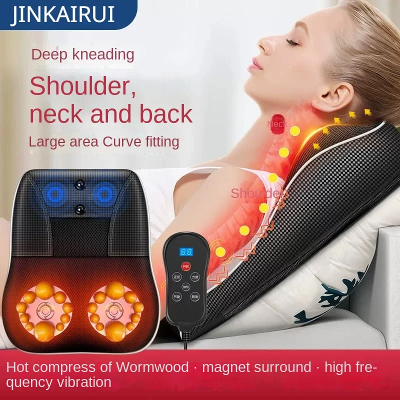 Jinkairui Electric Shiatsu Head Neck Cervical Ttraction Body Massager Car Back Pillow with Heating Vibrating Massage Device BestEbuys - The Best Daily Online Deals https://bestebuys.com/shop/jinkairui-electric-shiatsu-head-neck-cervical-ttraction-body-massager-car-back-pillow-with-heating-vibrating-massage-device-2/