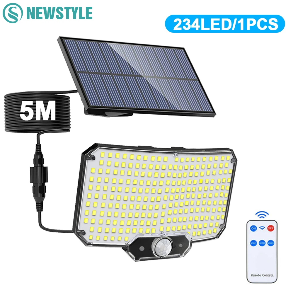 LED Solar Security Lights Motion Sensor Outdoor 234/280/226LED Flood Light IP65 Waterproof Split Wall Lamp Solar Powered 3 Mode BestEbuys - The Best Daily Online Deals https://bestebuys.com/shop/led-solar-security-lights-motion-sensor-outdoor-234-280-226led-flood-light-ip65-waterproof-split-wall-lamp-solar-powered-3-mode/
