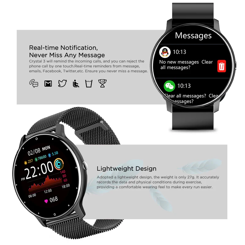 LIGE 2024 Smart watch Ladies Full touch Screen Sports Fitness watch IP67 waterproof Bluetooth For Android iOS Smart watch Female BestEbuys - The Best Daily Online Deals https://bestebuys.com/shop/lige-2024-smart-watch-ladies-full-touch-screen-sports-fitness-watch-ip67-waterproof-bluetooth-for-android-ios-smart-watch-female/