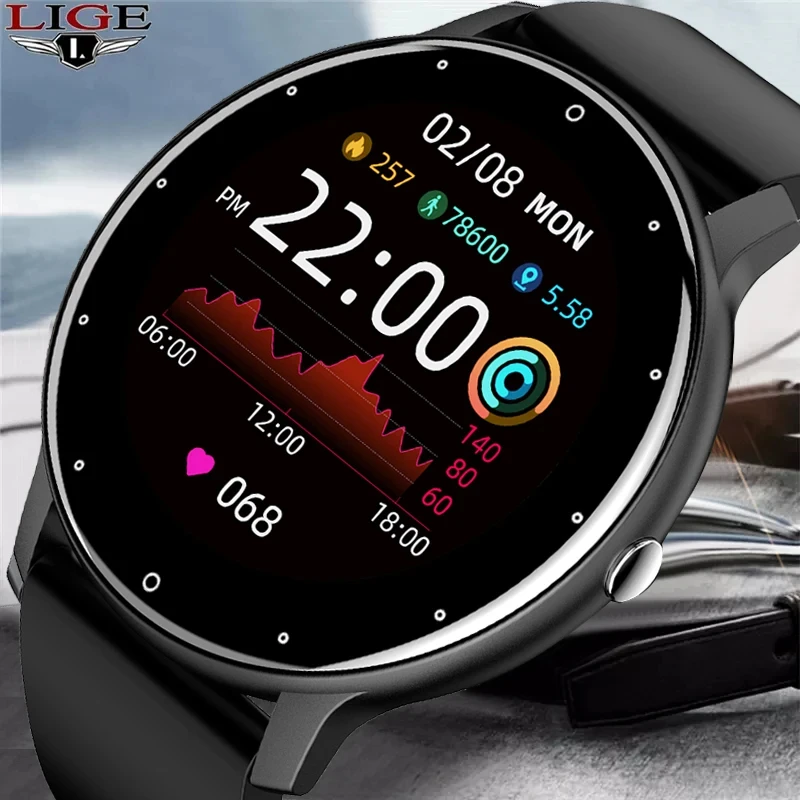 LIGE 2024 Smart watch Ladies Full touch Screen Sports Fitness watch IP67 waterproof Bluetooth For Android iOS Smart watch Female BestEbuys - The Best Daily Online Deals https://bestebuys.com/shop/lige-2024-smart-watch-ladies-full-touch-screen-sports-fitness-watch-ip67-waterproof-bluetooth-for-android-ios-smart-watch-female/
