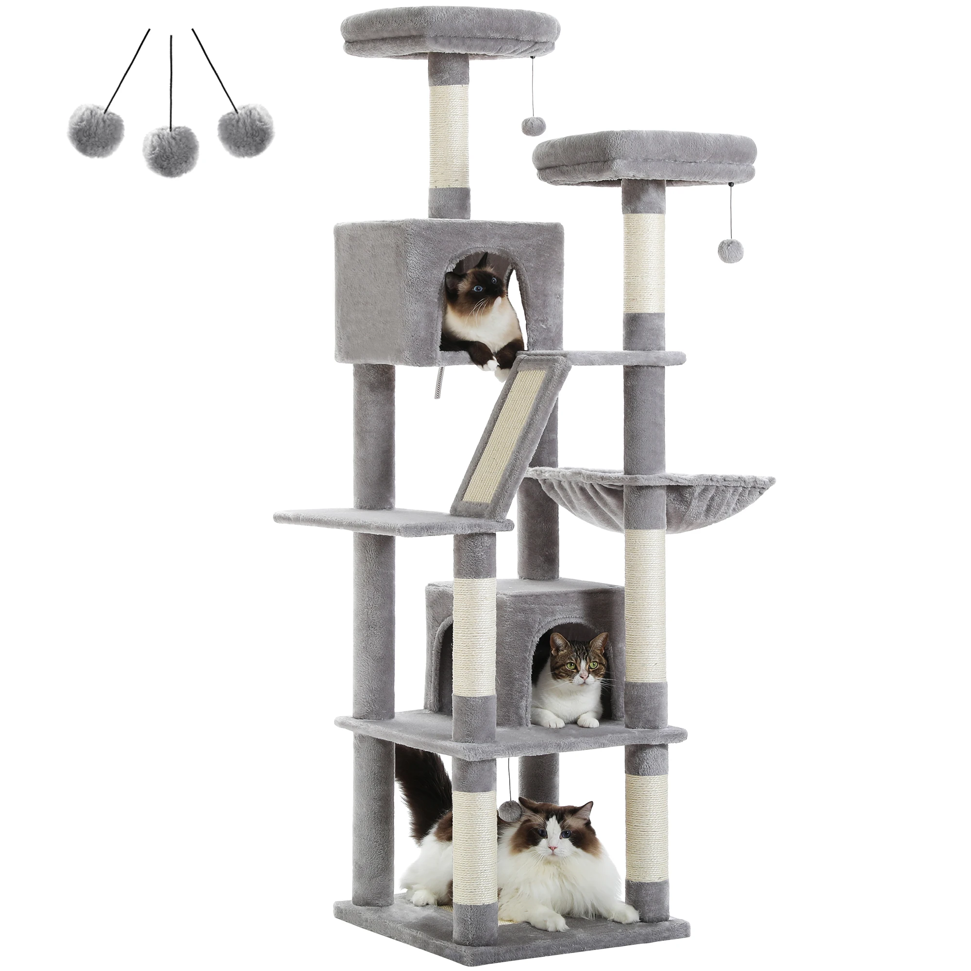 Large Cat Tree Tall Cat Tower for Indoor Cats Multi-Level Plush Cat Condo with Scratching Posts Scratching Boards Perches Caves BestEbuys - The Best Daily Online Deals https://bestebuys.com/shop/large-cat-tree-tall-cat-tower-for-indoor-cats-multi-level-plush-cat-condo-with-scratching-posts-scratching-boards-perches-caves/