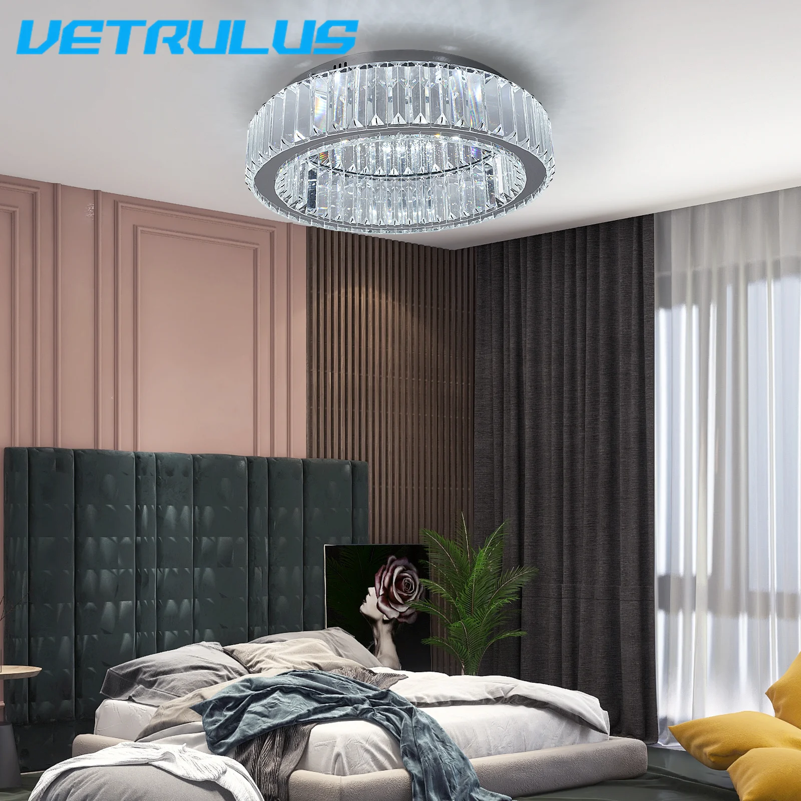 Modern Big Crystal Ceiling Lamp LED Light Circle Chandelier Lustre Indoor Bedroom RC Dimmable Fixtures Living Room Hotel Decor BestEbuys - The Best Daily Online Deals https://bestebuys.com/modern-big-crystal-ceiling-lamp-led-light-circle-chandelier-lustre-indoor-bedroom-rc-dimmable-fixtures-living-room-hotel-decor/