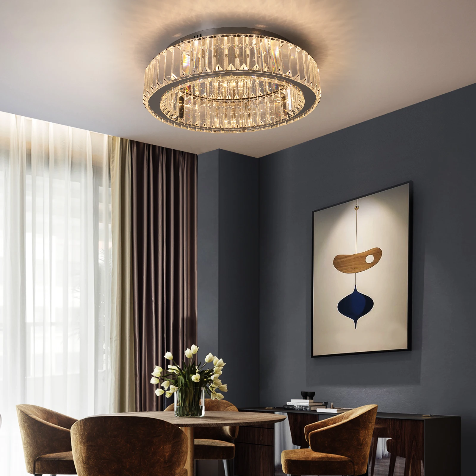 Modern Big Crystal Ceiling Lamp LED Light Circle Chandelier Lustre Indoor Bedroom RC Dimmable Fixtures Living Room Hotel Decor BestEbuys - The Best Daily Online Deals https://bestebuys.com/modern-big-crystal-ceiling-lamp-led-light-circle-chandelier-lustre-indoor-bedroom-rc-dimmable-fixtures-living-room-hotel-decor/