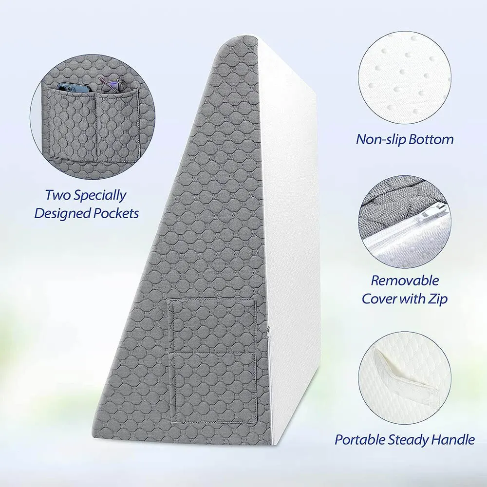 Wedge Pillow for Sleeping Acid Reflux After Surgery Triangle Elevated Pillow for Bedside Dormitory Office Air Layer Foam BestEbuys - The Best Daily Online Deals https://bestebuys.com/shop/wedge-pillow-for-sleeping-acid-reflux-after-surgery-triangle-elevated-pillow-for-bedside-dormitory-office-air-layer-foam/