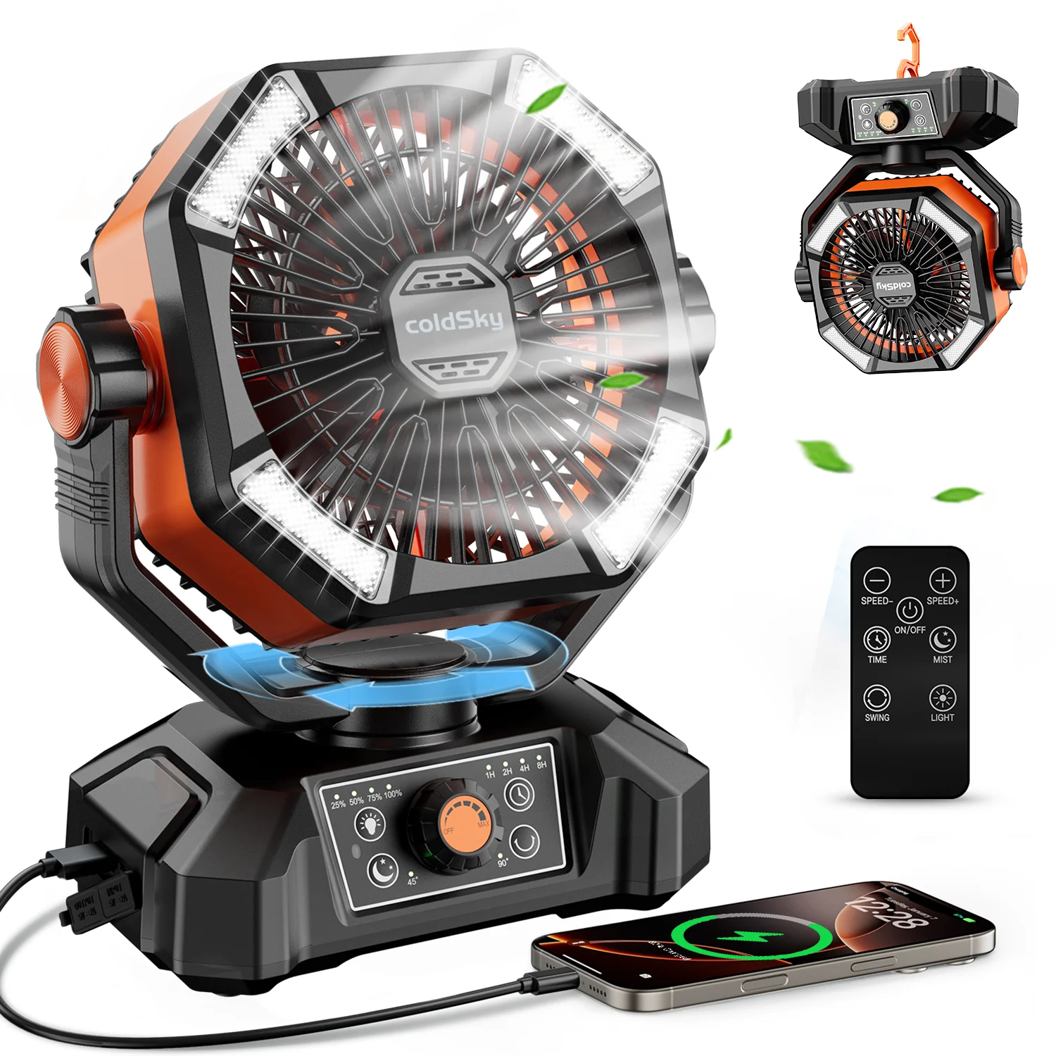coldSky 20000mAh Battery Camping Fan with 4 LED Lantern 8 Speeds Desk Fan Portable Outdoor Fan for Tent Power Outages Jobsite BestEbuys - The Best Daily Online Deals https://bestebuys.com/shop/coldsky-20000mah-battery-camping-fan-with-4-led-lantern-8-speeds-desk-fan-portable-outdoor-fan-for-tent-power-outages-jobsite/