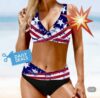Hot New USA Flag Print Bikini