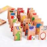 Hot New Clearance Deal! 28 Animal Dominoes Children’s Wooden Toy $15.33