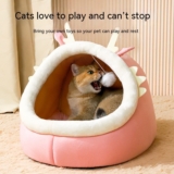 Hot New Clearance Deal! Cat Nest Semi-enclosed Winter Warm Pet Cat Nest Kittens $19.58