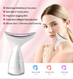 Hot New Clearance Deal! EMS Microcurrent Neck Face Beauty Device With 3 Colors LED Photon Therapy Skin Tighten Reduce Double Chin Face Lifting Devices $23.63