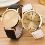 Hot New Clearance Deal! Fashion Business Belt Couple Quartz Watch $11.59
