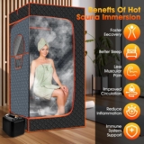 Hot New Clearance Deal! Foldable And Portable Sauna Machine Home Full Body Sauna Box $190.52