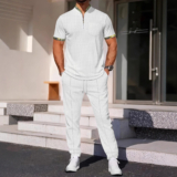 Hot New Clearance Deal! Men’s Color Matching Casual Sports Suit $34.13