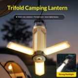 Hot New Clearance Deal! Multifunctional Foldable Four-LeafThree-Leaf Camping Lamp $16.05