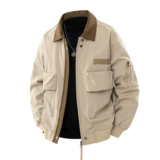 Hot New Clearance Deal! Retro Pilot Jacket Mens Workwear Lapel Jacket $33.63