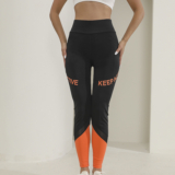 Hot New Clearance Deal! Stitching Printing Fashion Women’s Casual Yoga Fitness Pants $13.87